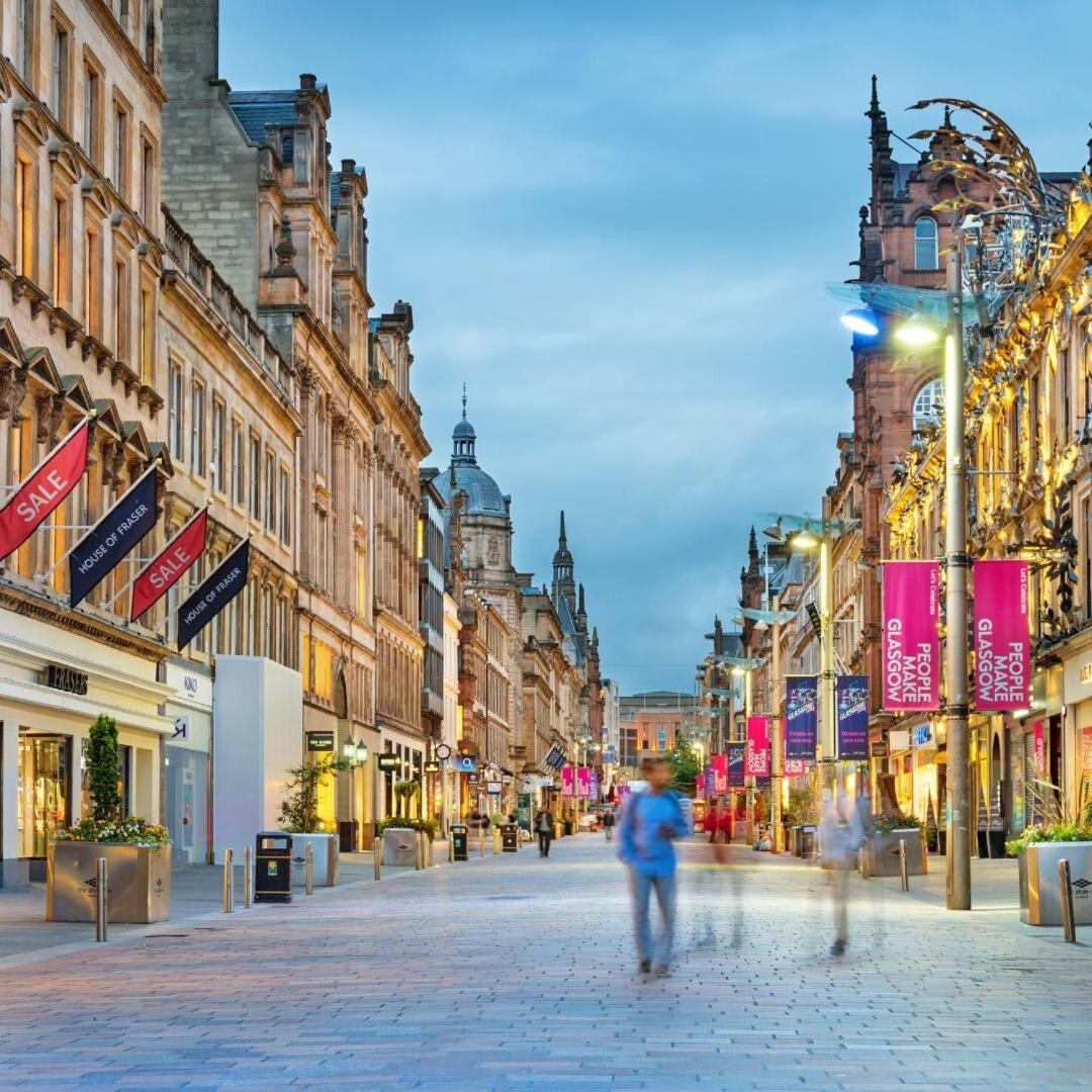 Ferienwohnung Cosy 1 Bed With Parking In City Centre Glasgow Exterior foto